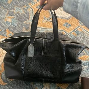 Black leather coach crossbody bag/satchel